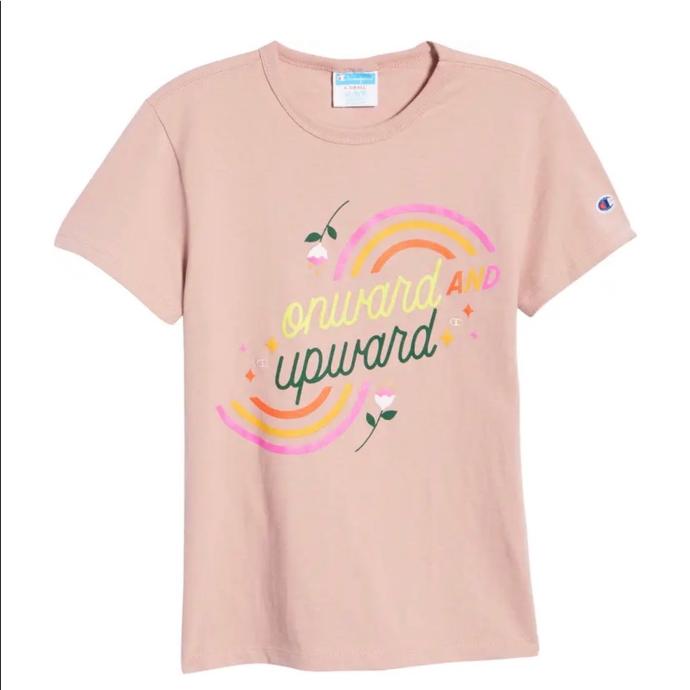 Champion x Steffi Lynn Heritage Tee, Onward and Upward-NWT